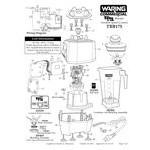Waring TBB175 2 hp Torq 2.0 Blender with Electronic Touchpad Controls, Variable Speed Control Dial, and 48 oz. Co-Polyester Container - 120V
