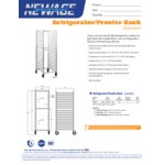 New Age Industrial Standard Series 18-Pan End-Load Full-Size Mobile Aluminum Refrigerator / Proofer Rack 95864