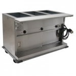 Eagle Group PHT3CB-240 Three Pan Open Well Portable Electric Hot Food Table with Sliding Doors - 240V Eagle Group PHT3CB-240 Three Pan Open Well Portable Electric Hot Food Table with Sliding Doors - 240V