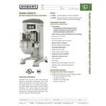 Hobart Legacy HL800-1 80 Qt. Planetary Floor Mixer with Guard - 240V, 3 Phase, 3 hp