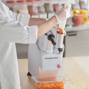 AvaMix CFP12D Dice Continuous Feed Food Processor with 12 Discs - 3/4 hp