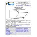 Vestil H-150-LD 1.5 Cubic Yard Light-Duty Low-Profile Hopper - 2,000 lb. Capacity Vestil H-150-LD 1.5 Cubic Yard Light-Duty Low-Profile Hopper - 2,000 lb. Capacity