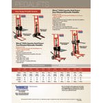 Wesco Industrial Products 750 lb. 2-Wheel Steel Hydraulic Pedalift with 22