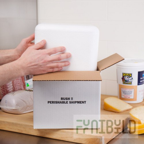Nordic TL-645K Insulated Shipping Box with Polystyrene Cooler 6 1/4