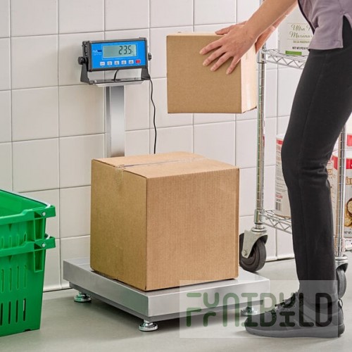 AvaTek BS300TX 300 lb. Digital Receiving Bench Scale with Tower Display, Legal for Trade