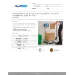 AvaTek BS300TX 300 lb. Digital Receiving Bench Scale with Tower Display, Legal for Trade