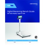 AvaTek BS300TX 300 lb. Digital Receiving Bench Scale with Tower Display, Legal for Trade