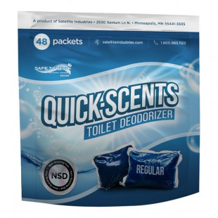 Satellite QuickScents Regular 36659 Coconut Cream Scented Powder Packet Deodorizer for Portable Restrooms - 240/Case Satellite QuickScents Regular 36659 Coconut Cream Scented Powder Packet Deodorizer for Portable Restrooms - 240/Case