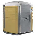PolyJohn SA1-1006 We'll Care III Tan Wheelchair Accessible Portable Restroom - Assembled PolyJohn SA1-1006 We'll Care III Tan Wheelchair Accessible Portable Restroom - Assembled