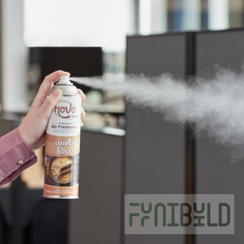 Novo 10 oz. Vanilla Ready-to-Use Aerosol Air Freshener / Deodorizer Spray - 12/Case