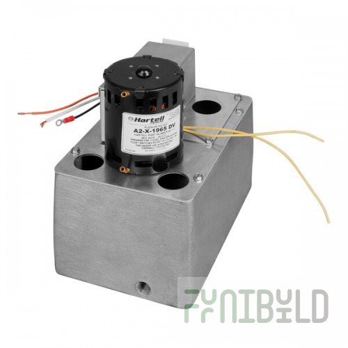 Hartell Plenum Rated A2X-1965 Series 851117 Solid Cast Aluminum Commercial-Grade Condensate Pump - 115/230V