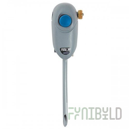 Dema Fusion One Manual Bottle Filling Chemical Dispenser with Action Gap and Blue Push Button - 1.0 GPM