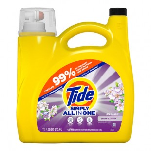 Tide 20801 117 fl. oz. Simply Clean & Fresh Berry Blossom Liquid Laundry Detergent - 4/Case Tide 20801 117 fl. oz. Simply Clean & Fresh Berry Blossom Liquid Laundry Detergent - 4/Case