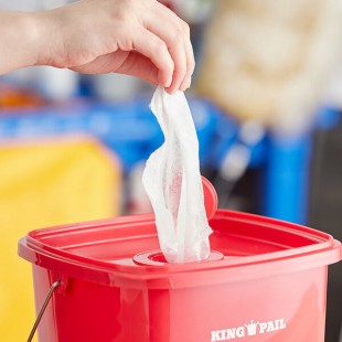 Noble Disposable Center Pull Dry Wipe Refill - 180 Sheets per Roll - 6/Case Noble Disposable Center Pull Dry Wipe Refill - 180 Sheets per Roll - 6/Case