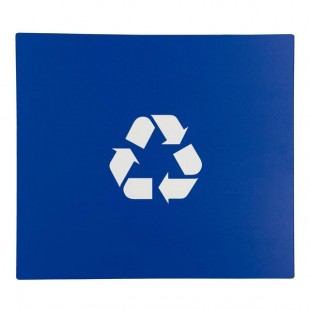 Commercial Zone Avante 787104P Blue Styrene Large Recycling Door Panel for Avante Modular Containers