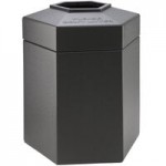 Commercial Zone 73293799 PolyTec 42 Gallon Square Brown Trash Can and Dome Lid Set Commercial Zone 73293799 PolyTec 42 Gallon Square Brown Trash Can and Dome Lid Set