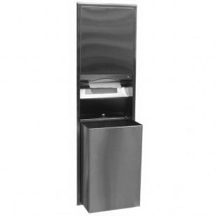 Bobrick B-3947 ClassicSeries Recessed Convertible Rectangular Paper Towel Dispenser / Trash Can Bobrick B-3947 ClassicSeries Recessed Convertible Rectangular Paper Towel Dispenser / Trash Can