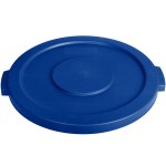 Carlisle 84102114 Bronco 20 Gallon Blue Flat Round Trash Can Lid