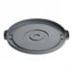 Advantage Supplies 20 Gallon Gray Round Commercial Trash Can Lid