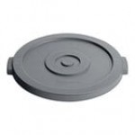 Advantage Supplies 20 Gallon Gray Round Commercial Trash Can Lid
