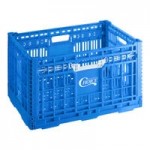 Choice Black Vented Collapsible Crate - 24 Choice Black Vented Collapsible Crate - 24