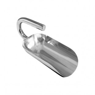 Sani-Lav 32 oz. Heavy-Duty Stainless Steel Scoop with Ergonomic Handle 40RB