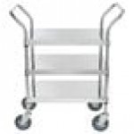 Regency Stainless Steel Three Shelf Utility Cart - 18