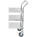 Regency Stainless Steel Three Shelf Utility Cart - 18