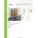 Regency Stainless Steel Three Shelf Utility Cart - 18