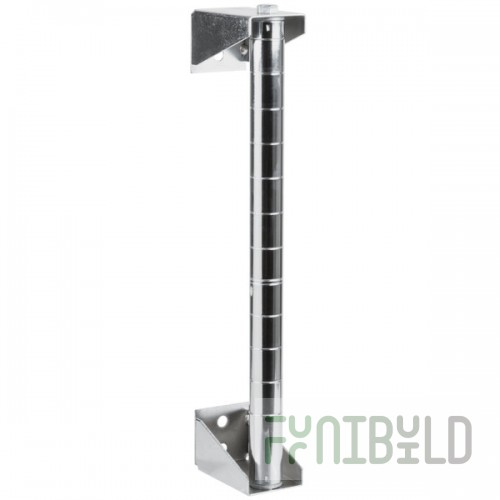 Metro 13PDF Super Erecta Chrome Post-Type Wall Mount 13 7/8