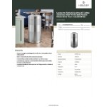 Lancaster Table & Seating 23 Gallon Stainless Steel Perforated Round Decorative Trash Can with Feet