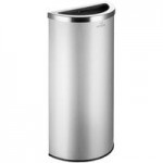 Lancaster Table & Seating 23 Gallon Stainless Steel Perforated Round Decorative Trash Can with Feet