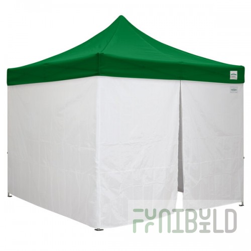 Caravan Canopy 21003105040 Aluma 10' x 10' Green Heavy-Duty Commercial Grade Instant Canopy Deluxe Kit with Side Walls