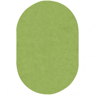 Joy Carpets Kid Essentials Just Kidding 6' x 9' Lime Green Oval Area Rug Joy Carpets Kid Essentials Just Kidding 6' x 9' Lime Green Oval Area Rug