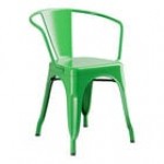 Lancaster Table & Seating Alloy Distressed Pearl White Outdoor Arm Chair Lancaster Table & Seating Alloy Distressed Pearl White Outdoor Arm Chair