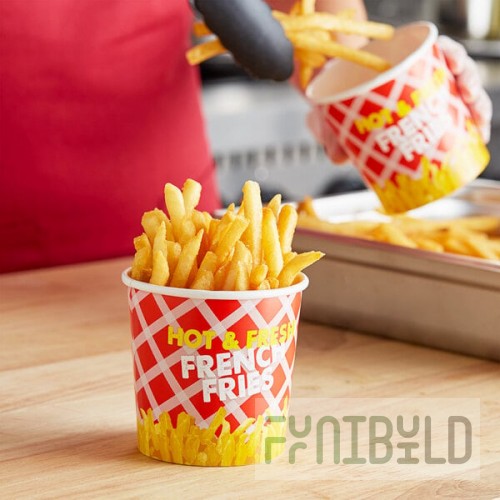 Choice 12 oz. French Fry Cup - 1,000/Case