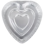 Durable Packaging 9701V Heart Shaped Foil Bake Pan - 10/Pack Durable Packaging 9701V Heart Shaped Foil Bake Pan - 10/Pack