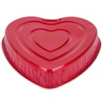 Durable Packaging 9701V Heart Shaped Foil Bake Pan - 10/Pack Durable Packaging 9701V Heart Shaped Foil Bake Pan - 10/Pack