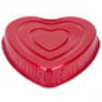 Durable Packaging 9701V Heart Shaped Foil Bake Pan - 10/Pack Durable Packaging 9701V Heart Shaped Foil Bake Pan - 10/Pack