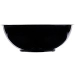 Fineline ReForm 160 oz. Black Microwavable Plastic Catering Bowl - 25/Case