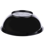 Fineline ReForm 160 oz. Black Microwavable Plastic Catering Bowl - 25/Case