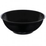 Fineline ReForm 160 oz. Black Microwavable Plastic Catering Bowl - 25/Case