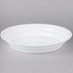 Fineline ReForm 160 oz. Black Microwavable Plastic Catering Bowl - 25/Case