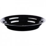 Fineline ReForm 160 oz. Black Microwavable Plastic Catering Bowl - 25/Case