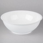 Fineline ReForm 160 oz. Black Microwavable Plastic Catering Bowl - 25/Case