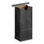 Choice 1/2 lb. Black Paper Coffee Bag with Reclosable Tin Tie - 1,000/Case