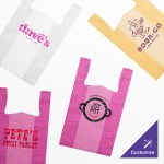 Choice Customizable 1/6 Standard Size Purple Unprinted Standard-Duty Plastic T-Shirt Bag - 1,000/Case