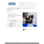 Lavex Powder-Free Disposable Black Hybrid 3.5 Mil Thick Gloves - Medium - 100/Box