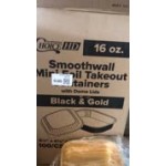 Choice Heavy Duty Smoothwall Silver Mini Oblong Foil Take-Out Pan with Dome Lid 16 oz. - 100/Case