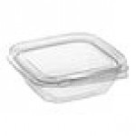 Dart ClearPac SafeSeal 8 oz. Tamper-Resistant, Tamper-Evident Hinged Container with Flat Lid - 200/Case Dart ClearPac SafeSeal 8 oz. Tamper-Resistant, Tamper-Evident Hinged Container with Flat Lid - 200/Case